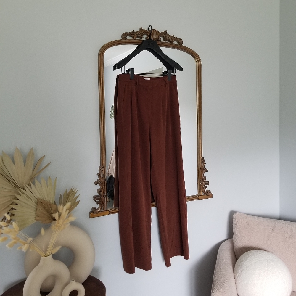 Princess Polly Brown Dress Pants